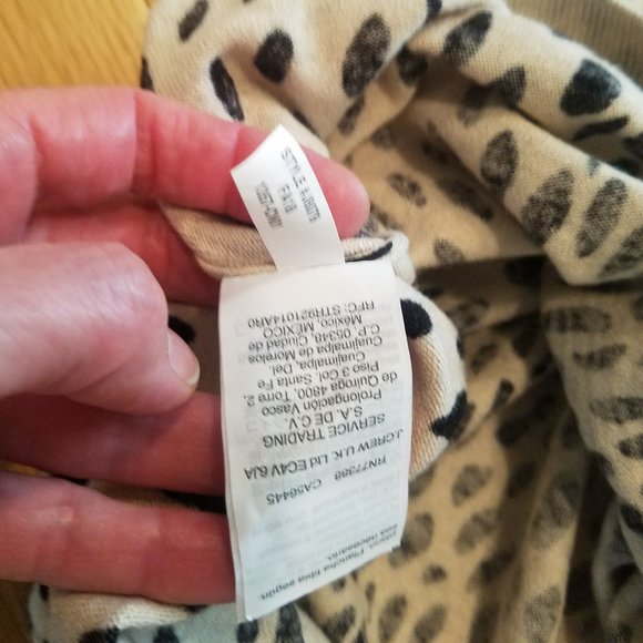 HP 2/14 - J. Crew Mercantile Teddie Savannah Leopard Print Crew Neck Sweater - S - Picture 3 of 5